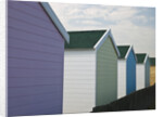 Beach huts in a row, close-up by Assaf Frank